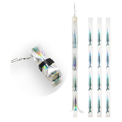 VIKETECH Big Game Fishing Dredge Teaser Holographic Fish Strips Assembly