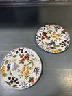 MAINSTAYS SET OF 2 ALEXANDRIA  FRUIT PATTERN SALAD PLATES  7.34"