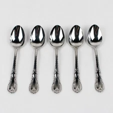 Lot Of 5 Reed & Barton Louis Philippe (Stainless) Flatware Soup Spoons