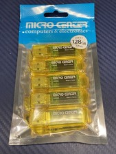 New Micro Center 128GB SuperSpeed USB 3.1 Gen 1 Flash Drive - Yellow 5 Pack