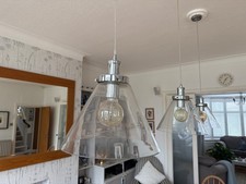 glass light fittings ceiling used