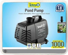 Tetrapond Water Garden Pump, Powers Waterfalls/Filters/Fountain Heads