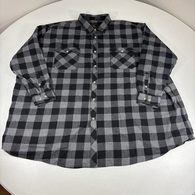 Unbranded Men s Big & Tall 7XL Heavy Cotton Flannel Shirt Italian Design