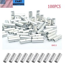 100PCS Non-Insulated 12-10 Gauge Uninsulated Butt Splice Connector Wire Terminal