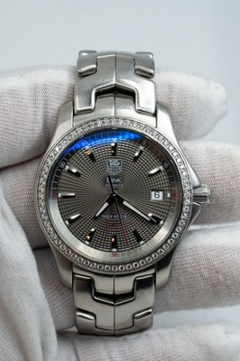 Tag Heuer Link WJF2114 Tiger Woods Limited Edition 39mm Grey Dial Watch