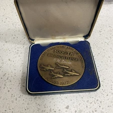 1977 Boeing Jetliner 3000th Aircraft Large Boxed Medal