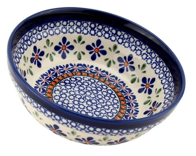 Polish Pottery Cereal & Salad Bowl 6.5" Diameter Handmade by Zaklady Boleslawiec