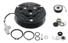 A/C Compressor Clutch Assembly with Plate Pulley Bearing Coil Kit for Subaru