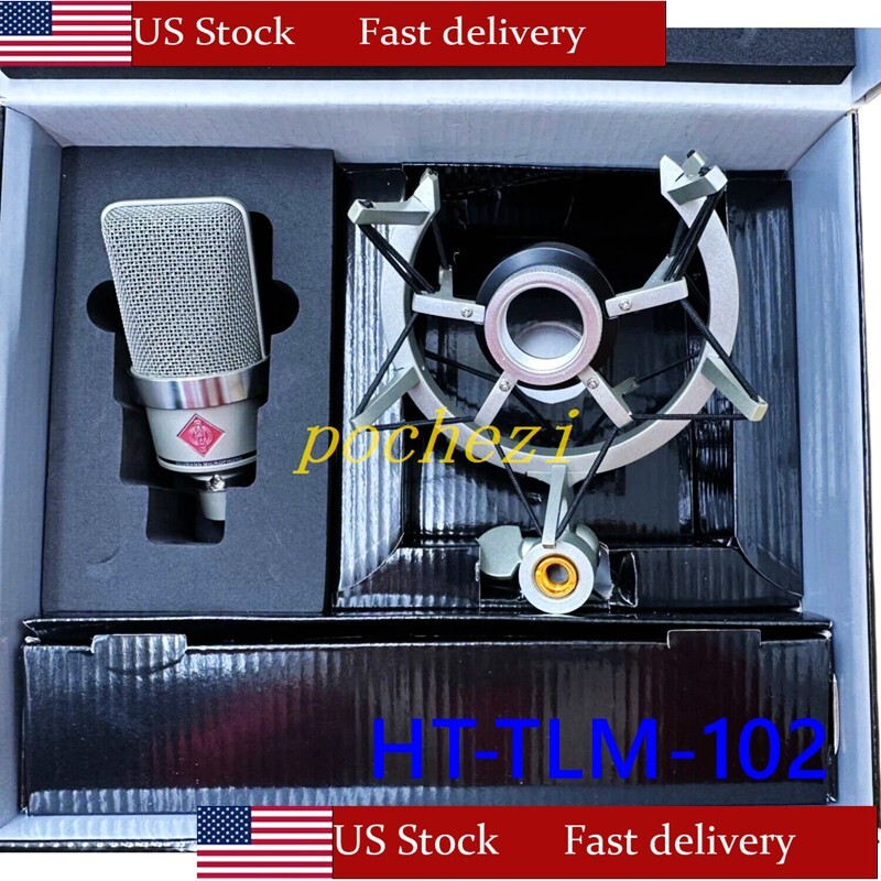 Large Diaphragm Condenser Microphone Studio Set w/ Shockmount Neumann TLM 102