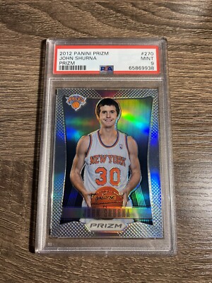 2012-13 Prizm John Shurna Silver Prizm Rookie Card RC #270 PSA 9