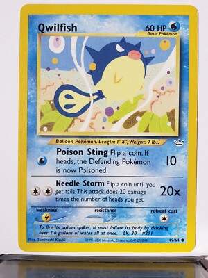 Qwilfish 49/64 VLP - Neo Revelation Pokemon Card - Sumiyoshi