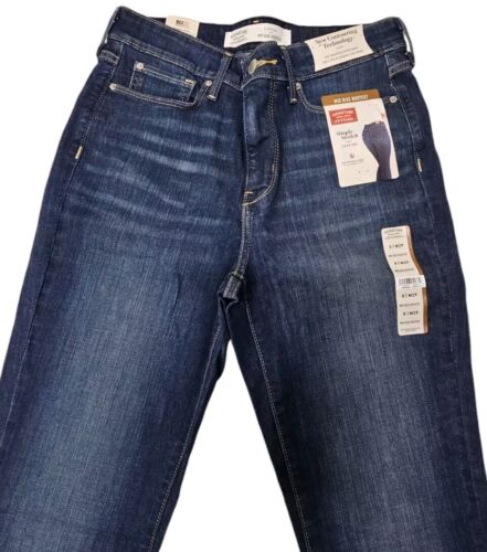 Womens 8 Jeans Levi Strauss Shaping Mid Rise Bootcut Jeans Call Me Blue W29 - Picture 3 of 8