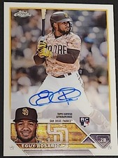 2023 Topps Chrome Eguy Rosario Rookie RC Auto Autograph #RA-ER Padres