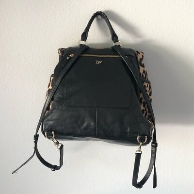 DVF Sutra Leopard Print Jacquard Backpack Diane von  display picture 1