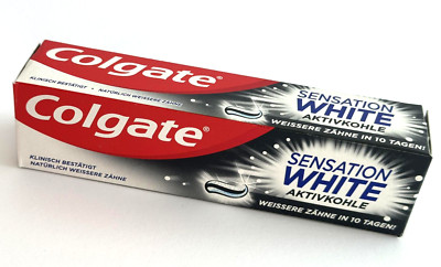 Colgate SENSATION WHITE AKTIVKOHLE Zahncreme, 75 ml, OVP NEU
