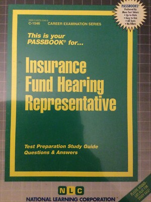 Insurance Fund Hearing Representative, Exam Practice Passbook Test