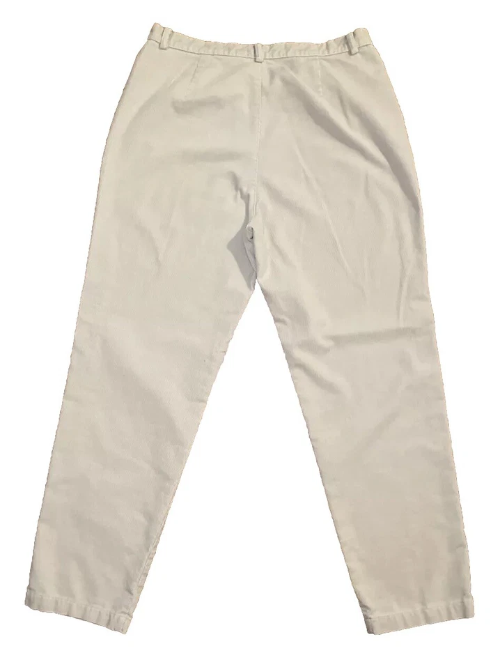 Pantalones de pana Dockers para mujer color crema calce relajado pierna cónica talla 14 Foto 3 de 4