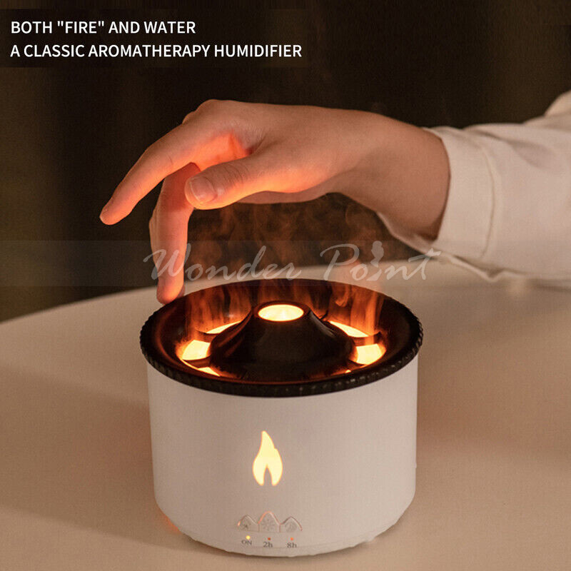 Pakrys Jellyfish Mist Aromatherapy Humidifier & Diffuser - 7 Color LED, Sound Activated, Auto Shut-Off, Cool Mist