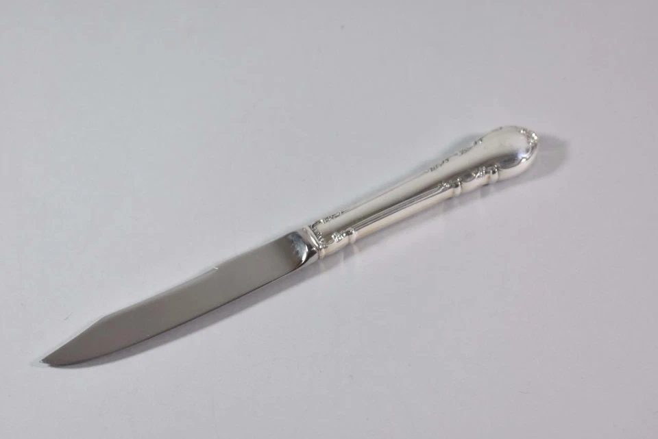 JUEGO DE 12 CUCHILLOS FRUTALES PLATA ESTERLINA MODERNOS VICTORIANOS DE LUNDT 7" Foto 3 de 4