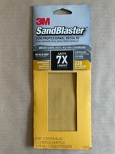 Image of 3M SandBlaster 5 Abrasive Sanding Sheets 220 Grit Very Fine 11220-G