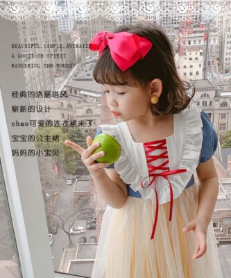 Snow White Dress For 5-6 Years Old Girl Princess Custom Birthday Party |  eBay
