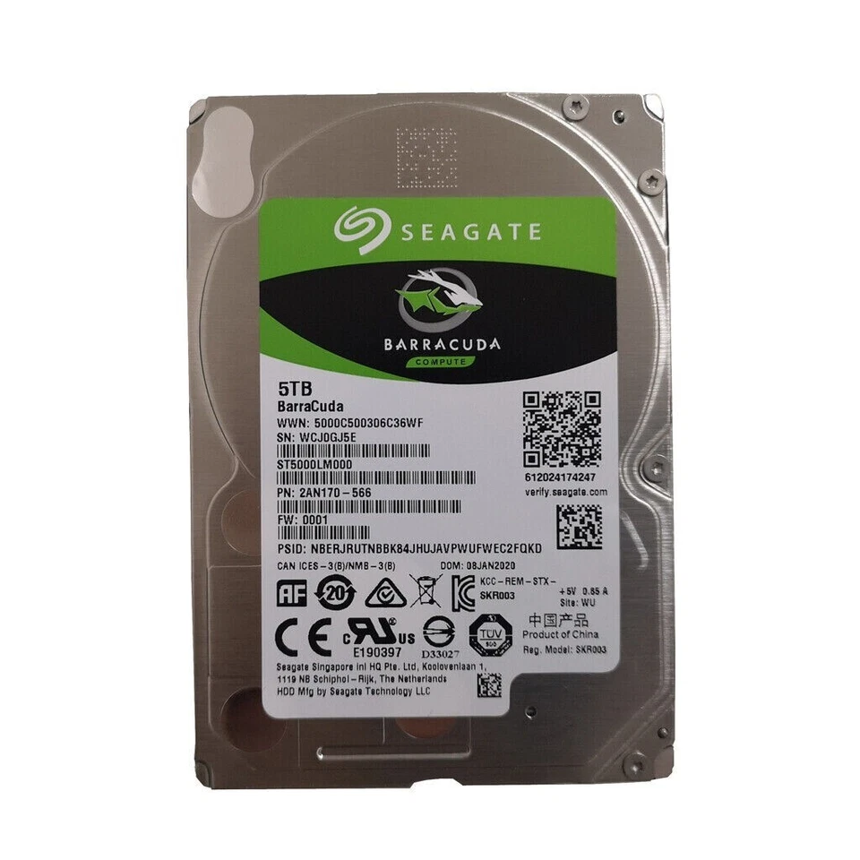 Seagate ST5000LM000 5TB 128MB SATA 6.0Gb/s (15MM) 2.5" Hard Drive - Image 2 of 3