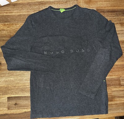 Hugo Boss dünnes Langarmshirt in anthrazit Gr.  S