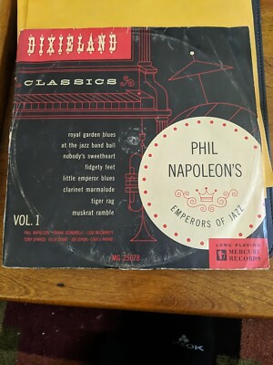 PHIL NAPOLEON'S EMPERORS OF JAZZ VOL. 1-DIXIELAND CLASSICS-10'' MERCURY 25078 RED