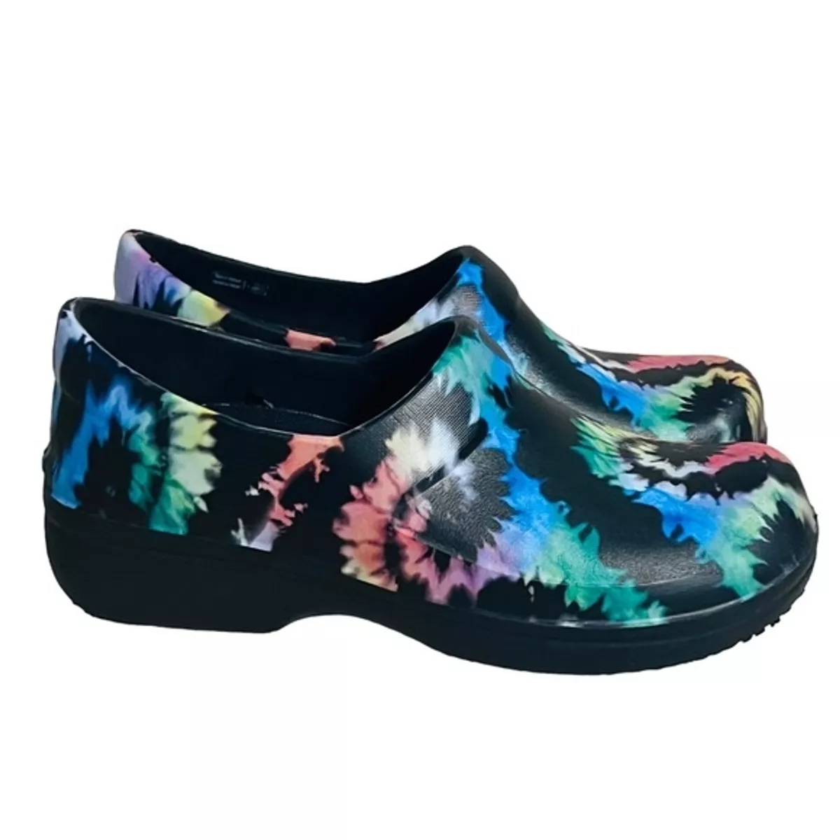 CROCS Neria Pro II Work Nursing Shoes Tie Dye Size 8