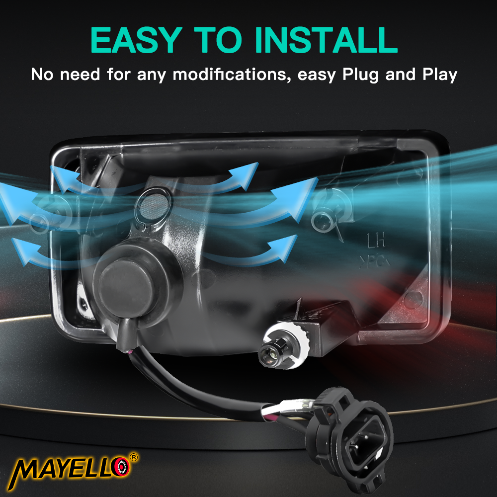 2015 Silverado Fog Lights PIT66 Fog Lights, Compatible With 2007-2015 Chevy Silverado 1500/07-14... Fog Light Housing