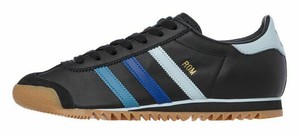 Adidas Originals Rom Black Leather \u0026 Suede Multi-Blue Stripes EF5733 (UK 9)  BNIB | eBay