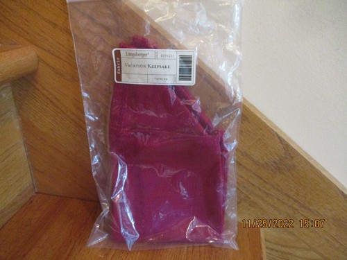 Longaberger Paprika Urlaub Andenken Korb Liner Stoff * Versand inklusive!* - Bild 1 von 5