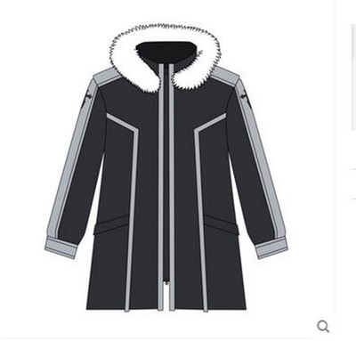 Sao Sword Art Online Kirito Kazuto Kirigaya Fleece Coat Jacket