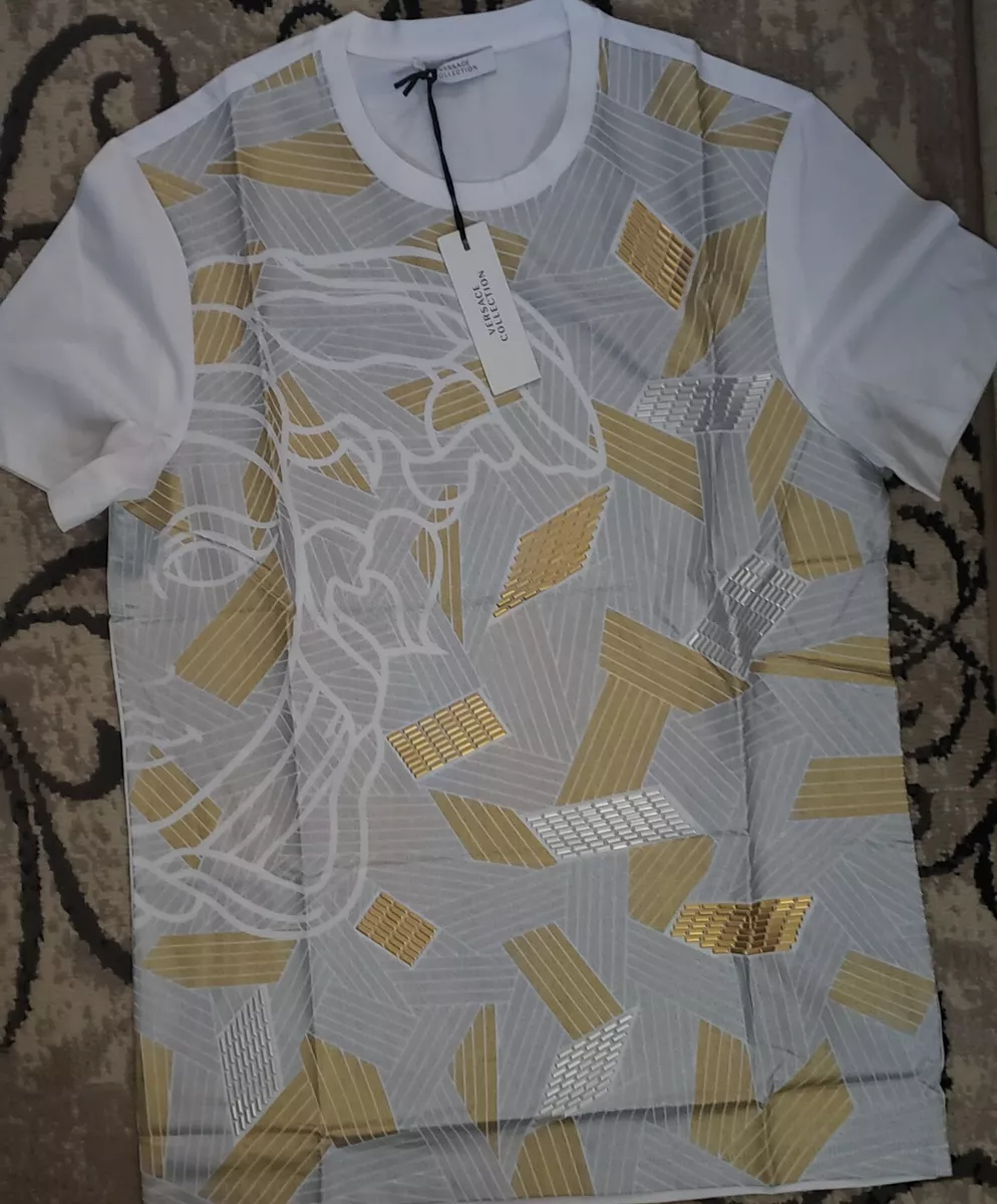 versace collection half medusa t shirt