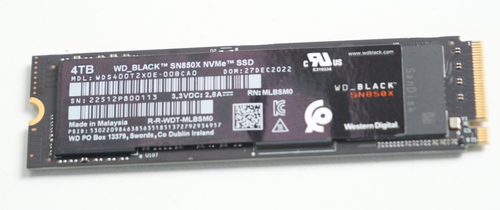 WD Black SN850X SSD 4TB NVMe (WDS400T2X0E-00BCA0)