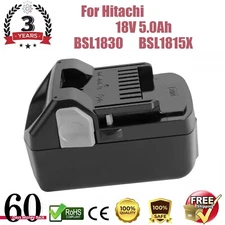 For Hitachi 18V 5.0Ah Li-ion Battery BSL1815 BSL1815X BSL1830 BSL1815S BSL1830