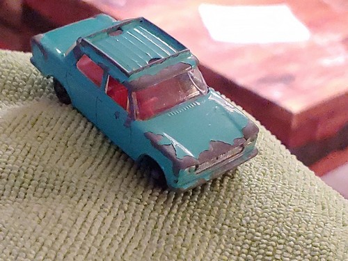 BOLD LESNEY SERIES NO.56 FIAT 1500 1:64 SCALE & DISPLAY CASE/NEW REPRODUCED BOX