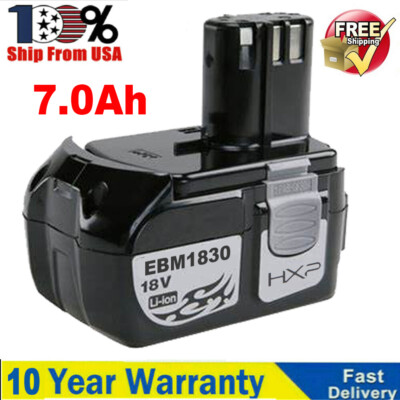 #ad For Hitachi EBM1830 BCL1830 18V Battery HXP 18 V Max Li ion 7.0Ah for Drill Saw $35.98