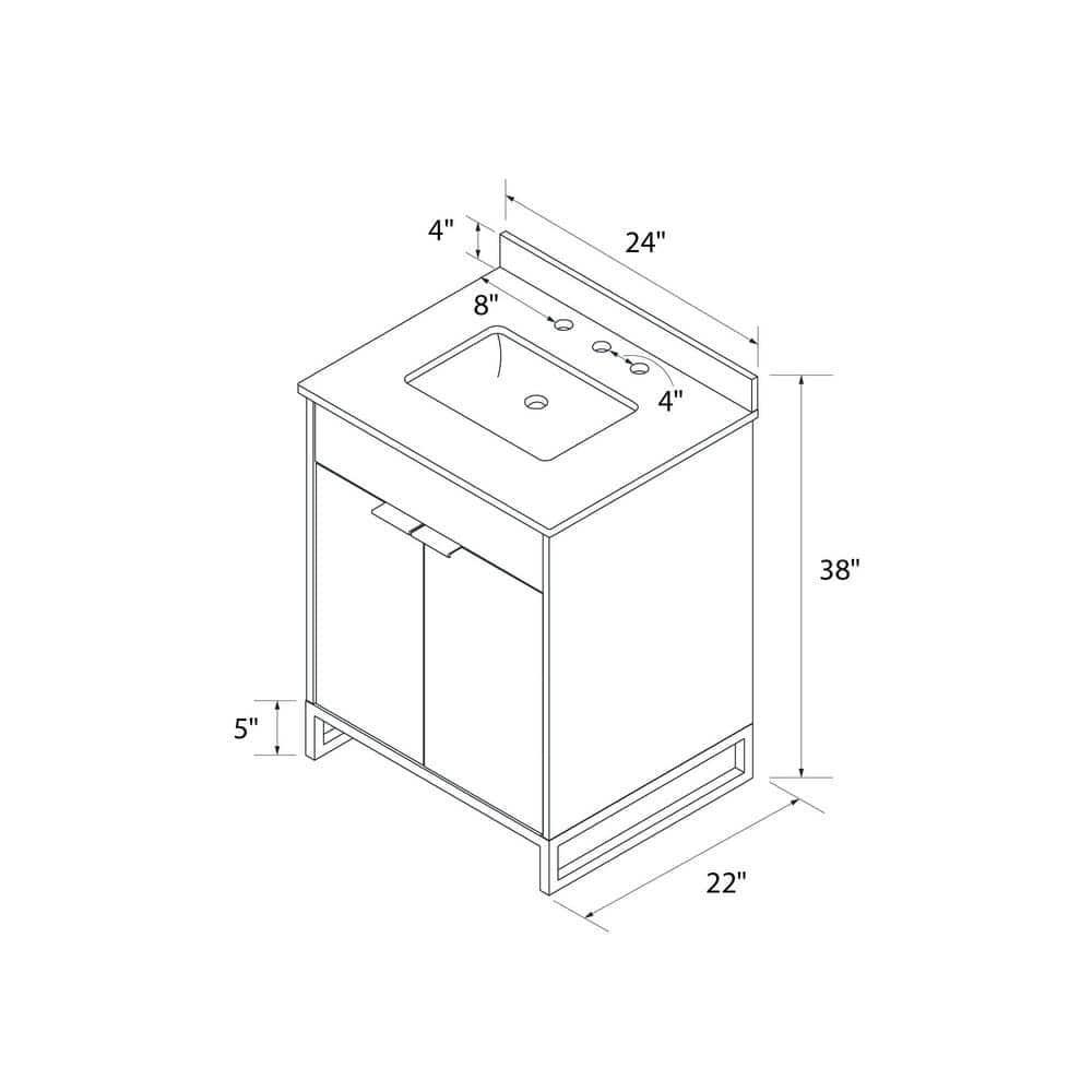 COSMO LIVING Bath Vanity 24
