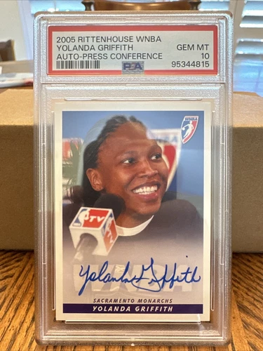 2005 WNBA Autograph Yolanda Griffith PSA 10 Pop 6! Monarchs HOF On Card Auto!