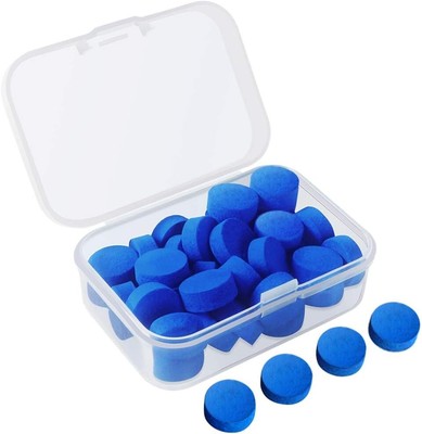 12mm Billiard Cue Stick Replacement Tips 30 Pcs Pool Cue Tips with Clear Box