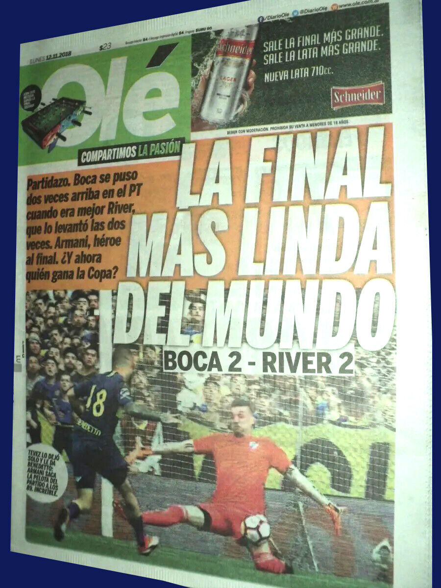 1st FINAL COPA LIBERTADORES 2018 Boca 2 vs River 2 - Ole Magazine