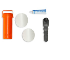 SUP Reparatur Box Stand Up Paddleboard Repair Kit Ventilschl&uuml;ssel Flicken Kleber