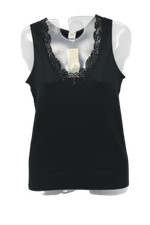 Women's wide shoulder shirt, warm cotton SPIDER, black cod.077122