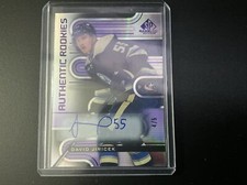 2022-23 Sp Game Used Hockey Authentic Rookies David Jiricek Purple Auto 4/5