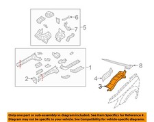 CHRYSLER OEM 09-20 Journey Structural Components Rails-Upper Rail 5067775AD