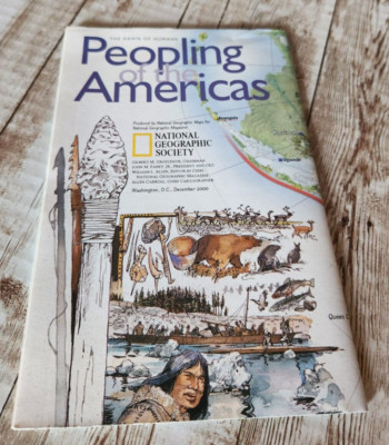 2000 National Geographic ''Peopling of the Americas'' Map Cartograph