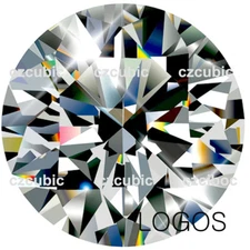 CUBIC ZIRCONIA SUPER EXCELLENT QUALITY LOOSE ROUND STONES 7A CLEAR CZ US SHIPPER