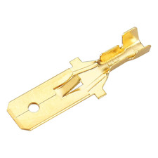 100-Pack 0.3" Male Spade Quick Splice Crimp Terminals 0.3 Inch 7.8Mm Crimp Conne