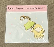 New Happie Scrappie x OMWL Green Frog Munchkin Dangling Charm